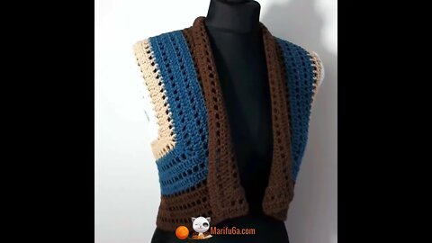 How to crochet bolero written pattern in description