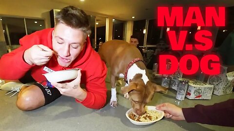 Chipotle Bowl Race vs Dog! - Deleted Stevewilldoit Video