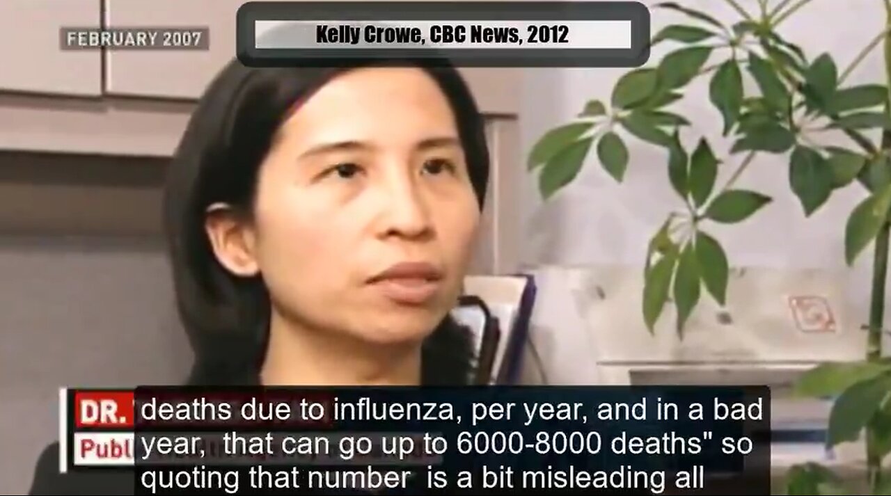 CBC - Health Canada not actually counting influenza deaths, featuring Dr. Tam (2012)