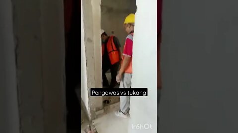 adu bacot pengawas vs tukang | viral kan ?!