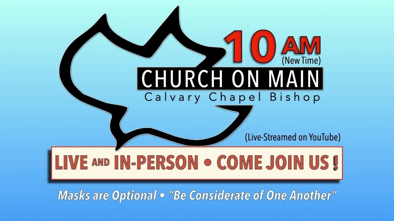 Sunday Church on Main Live 05/09/2021