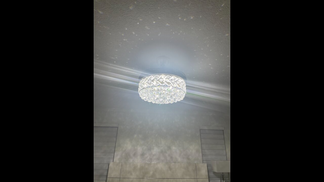 KPIBEST 42 inch Crystal Ceiling Fan with Lights and Remote Control 3 Light Level, Modern Luxury...