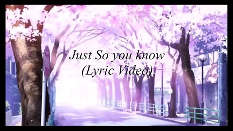 Just So You Know - Blacklite District - Lyric Video