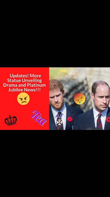 Updates! More Statue Unveiling Drama and Royal Jubilee News!! #shorts # prince Harry