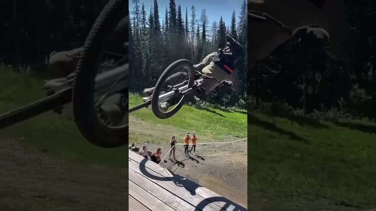 World First Cash Roll Drop In Just Happened At CrankWorx! -Mike Ross #short