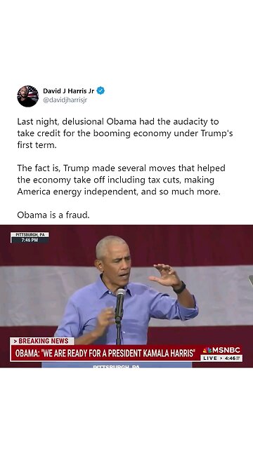 Oboma says he's the Better Potus then Trump2024