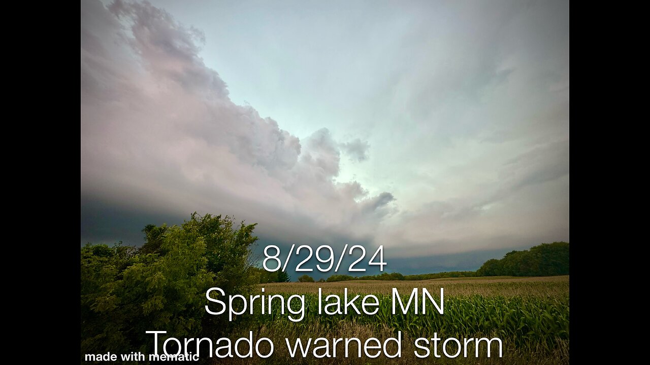 8/29/24 Spring Lake Tornado warned storm.