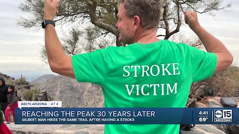 Gilbert man conquers hike 30 years after suffering stroke