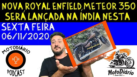 Nova Royal Enfield Meteor 350 será lançada na Índia nesta sexta feira dia 06/11/2020: Imagens Reais