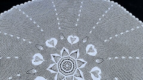 (LEFTIES)-(#C-624)-(ep.11/12)-Pineapple Crochet Tablecloth