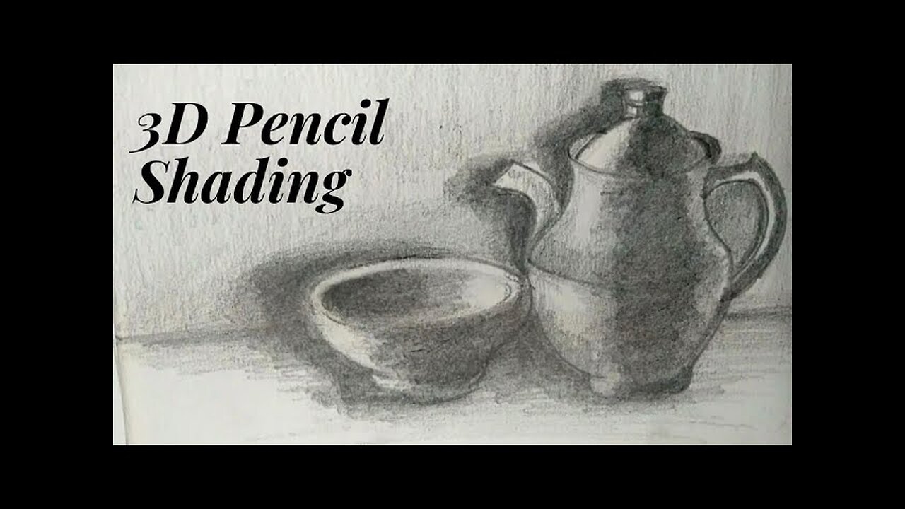 3D Pencil Shading || Realistic pencil Shading || tutorial || Easy for beginners