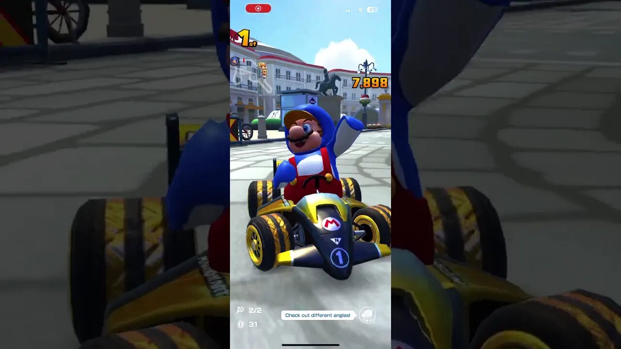 Mario Kart Tour - Black B Dasher Mk. 2 Gameplay (4th Anniversary Tour Purchasable Kart)