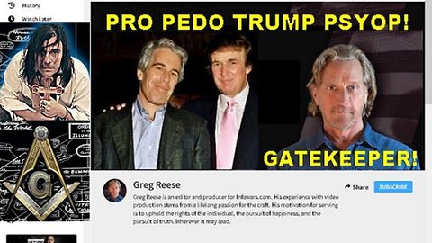 Psyop Pro Pedo Trump Gatekeeper Greg Reese: Altiyan Childs & the Satanic Freemasons!