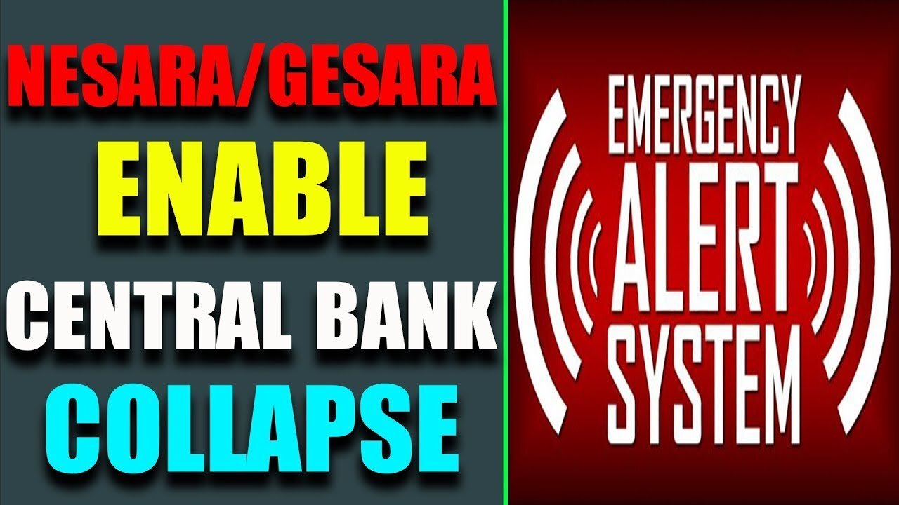 NESARA GESARA HAS BEEN ENABLED CENTRAL BANK COLLAPSED.