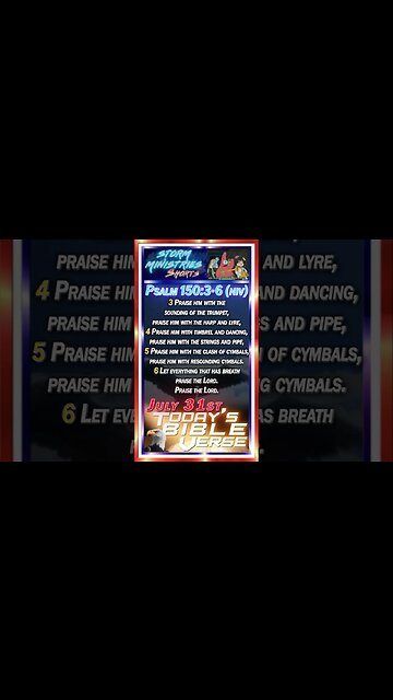 JUL 31, 2023 | PRAISE GOD! Raising a Hallelujah with Psalm 150:3-6 NIV!