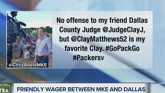 Chris Abele, Dallas judge wager on Packers/Cowboys game