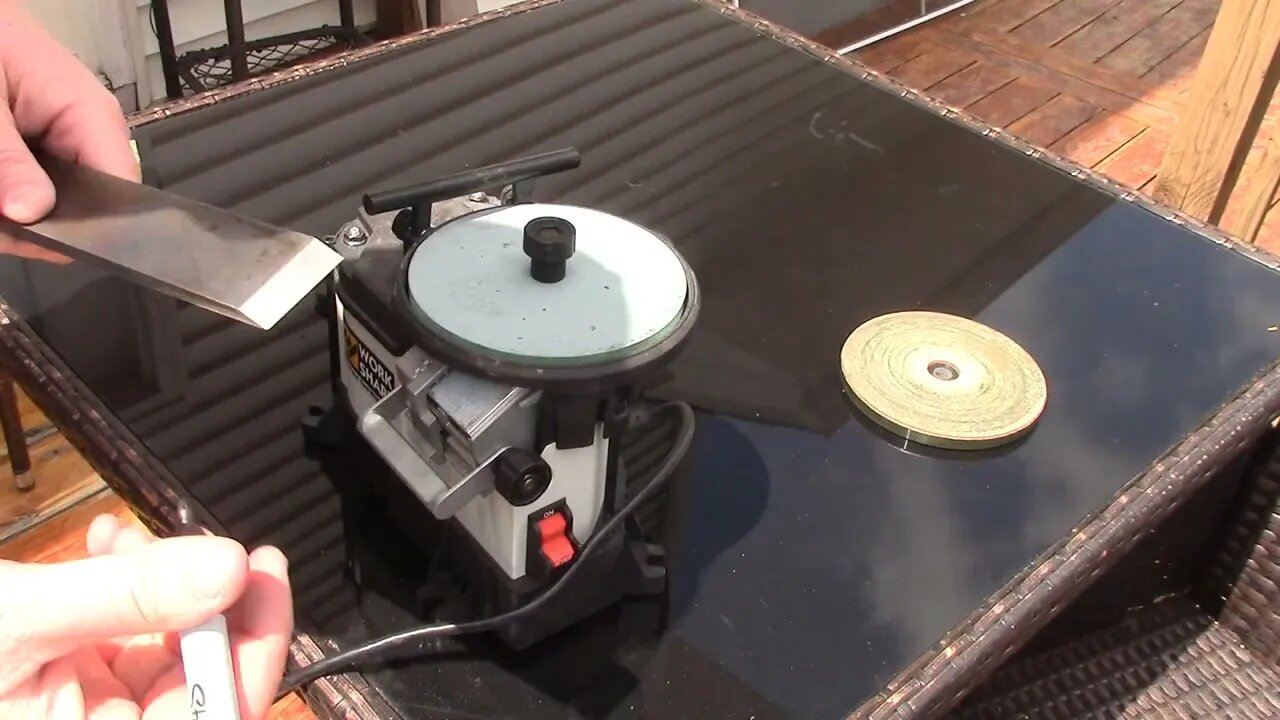 Sharpening a timber frame chisel on my worksharp