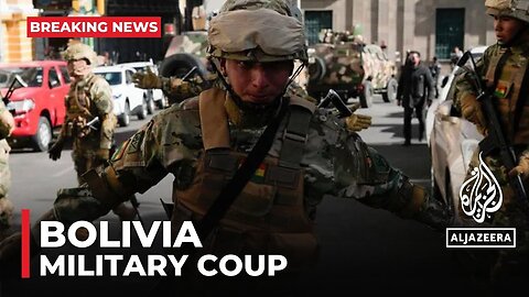 Fears of coup attempt in Bolivia as soldiers storm presidential palace