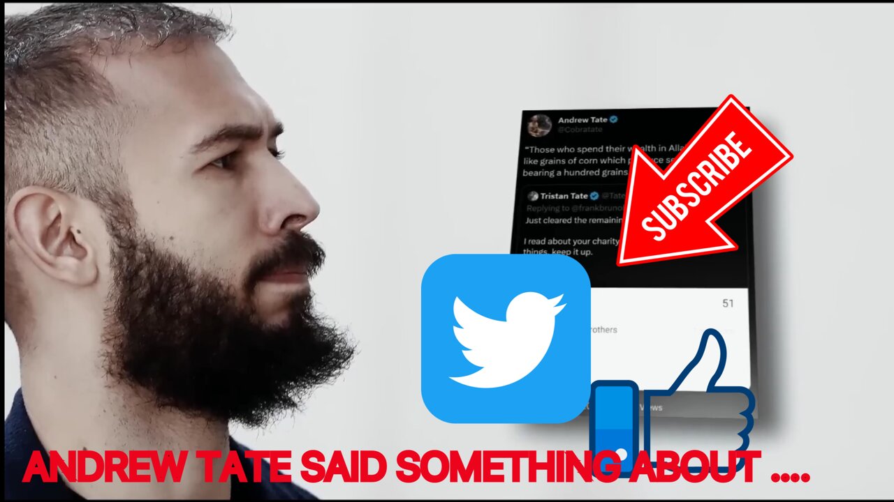 Andrew Tate twitted something unusual