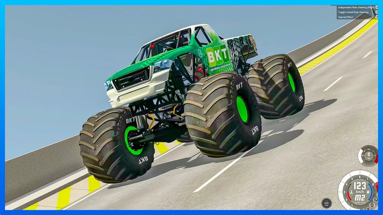 Cars vs Bollards, Cars Jumping, Trucks Jumping, Cars vs Giant pit: BeamNG.Drive #283