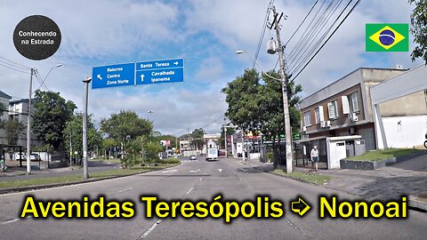 🚗 ⛅️ Dirigindo por Porto Alegre avenidas Teresópolis ➡️ Nonoai.