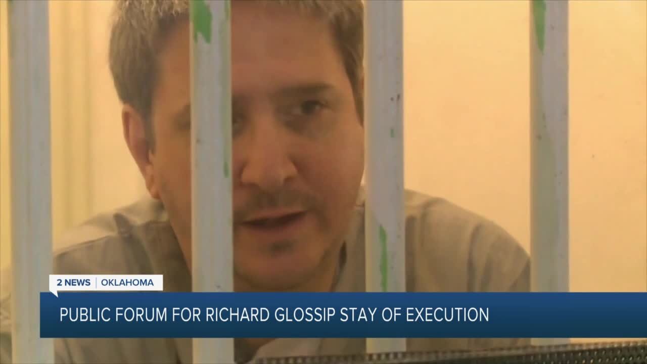 Public forum for Glossip's stay of execution