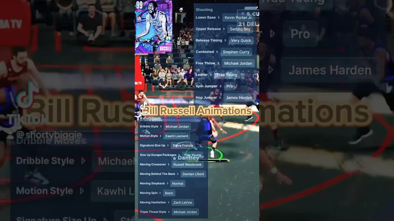 Bill Russell End Game Animations #nba #billrussell #myteam