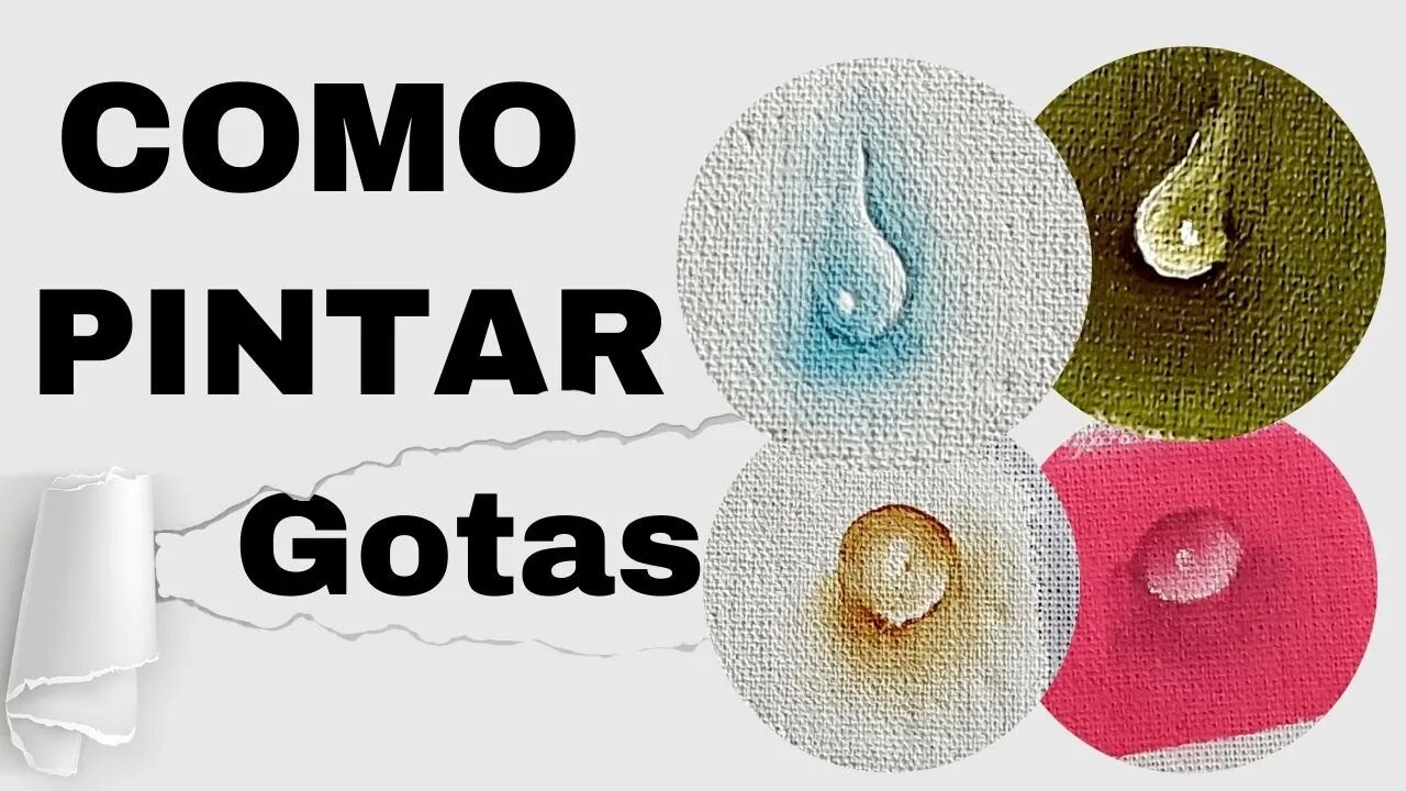 Como Pintar Gotas Coloridas