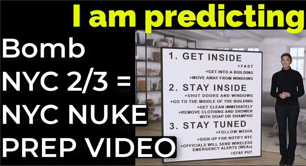 I am predicting: Bomb in NYC on Feb 3 = NYC NUKE PUBLIC SERVICE VIDEO