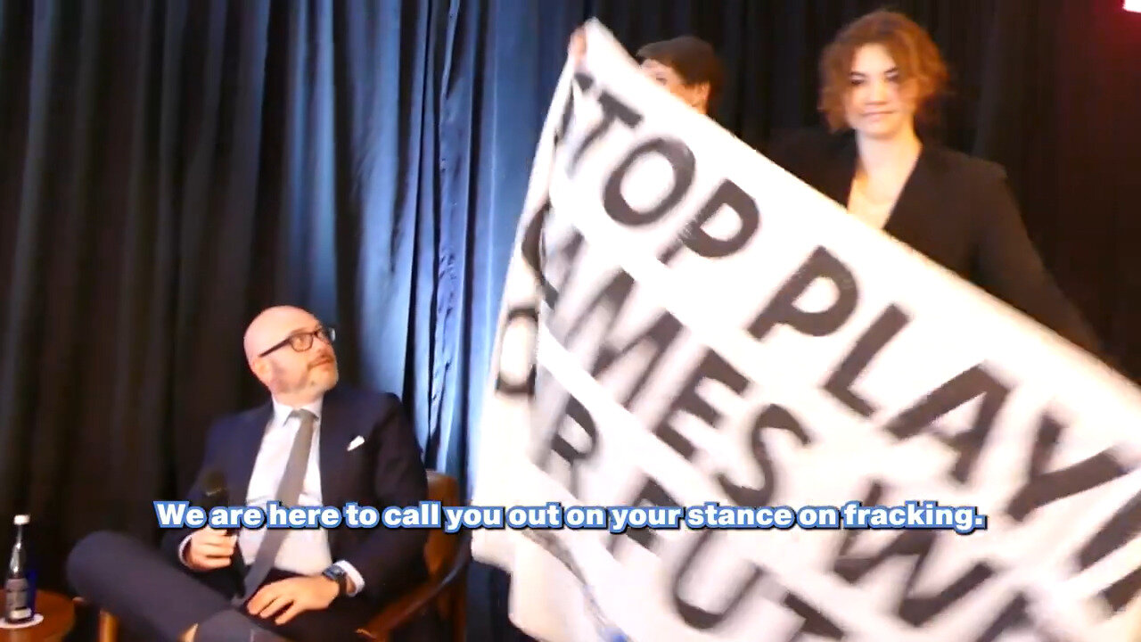 HA! LOOK On Matt Yglesias' Face As Climate Defiance Loons Shut Down His Luncheon Is PRICELESS