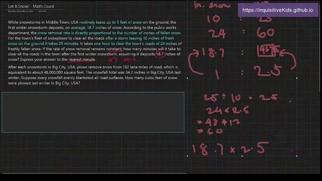 Let It Snow - Math Count