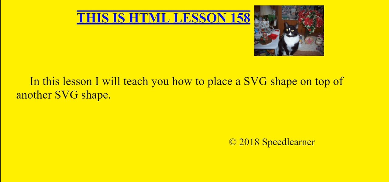 HTML Lesson 158