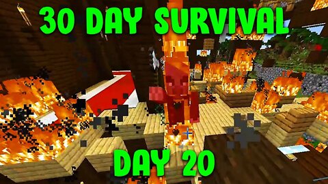 I Visited A Woodland Mansion And Set Fire To It | Minecraft - 30 Day Survival Day #20