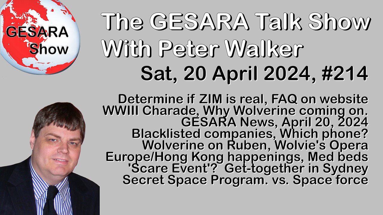 2024-04-20 GESARA Talk Show 214 - Saturday