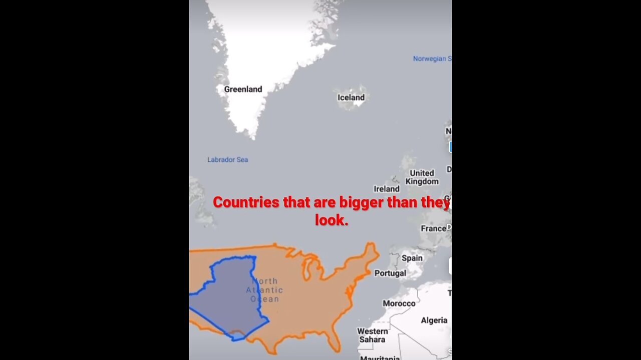 Countries that are bigger than they look.