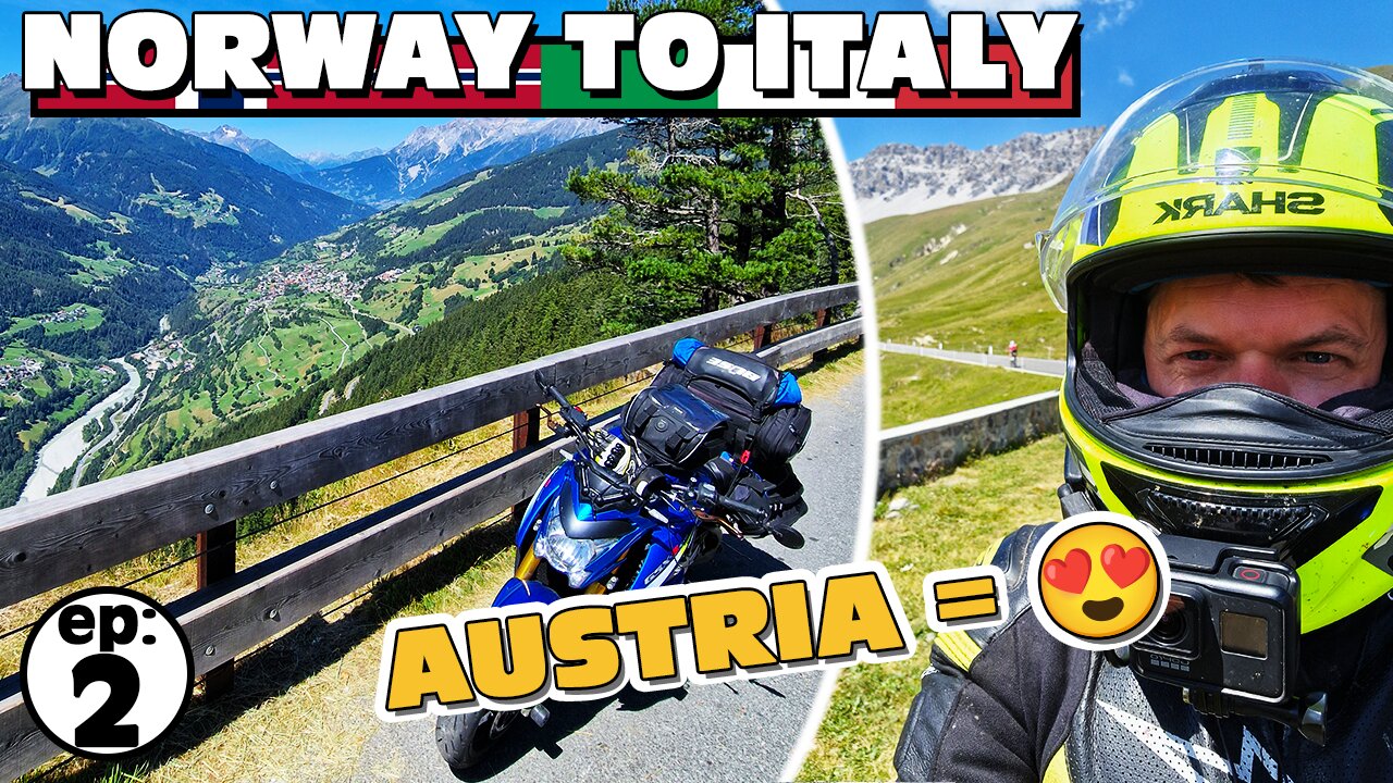 Norway to Italy on Motorcycle! Entering Austria's Alpine Paradise! | Episode 2