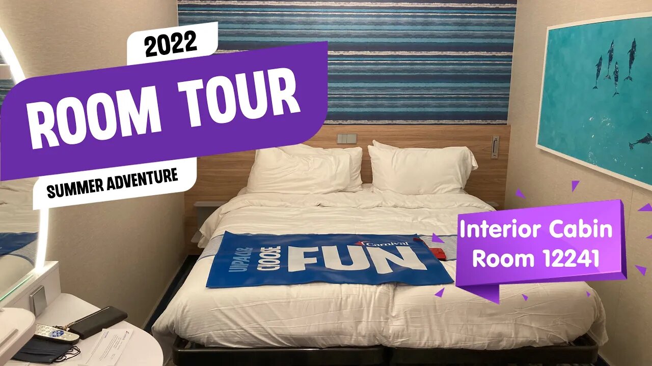 Carnival Mardi Gras Interior Room 12241 | Room Tour | Travel Vlog