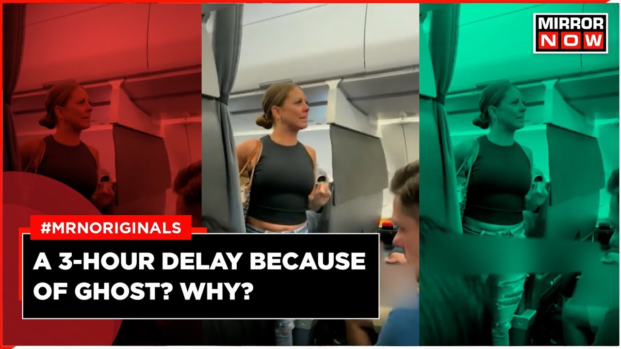 Viral Video | US Woman Claims To See Someone Unreal In Flight | US Viral Video | American Airlines