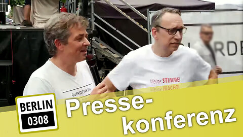 Pressekonferenz zur Demo Berlin: So wollten die Behörden die Demo verhindern@kla.tv🙈