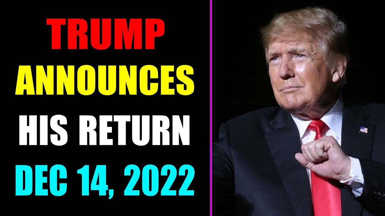 TRUMP ANNOUNCES HIS RETURN! AMERICA'S COMEBACK STARTS RIGHT NOW - TRUMP NEWS