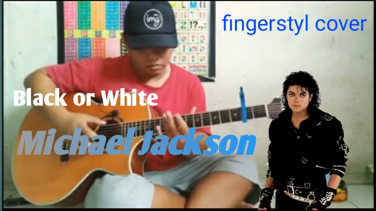 Alibata fingerstl cover Black or white(Michael Jackson)