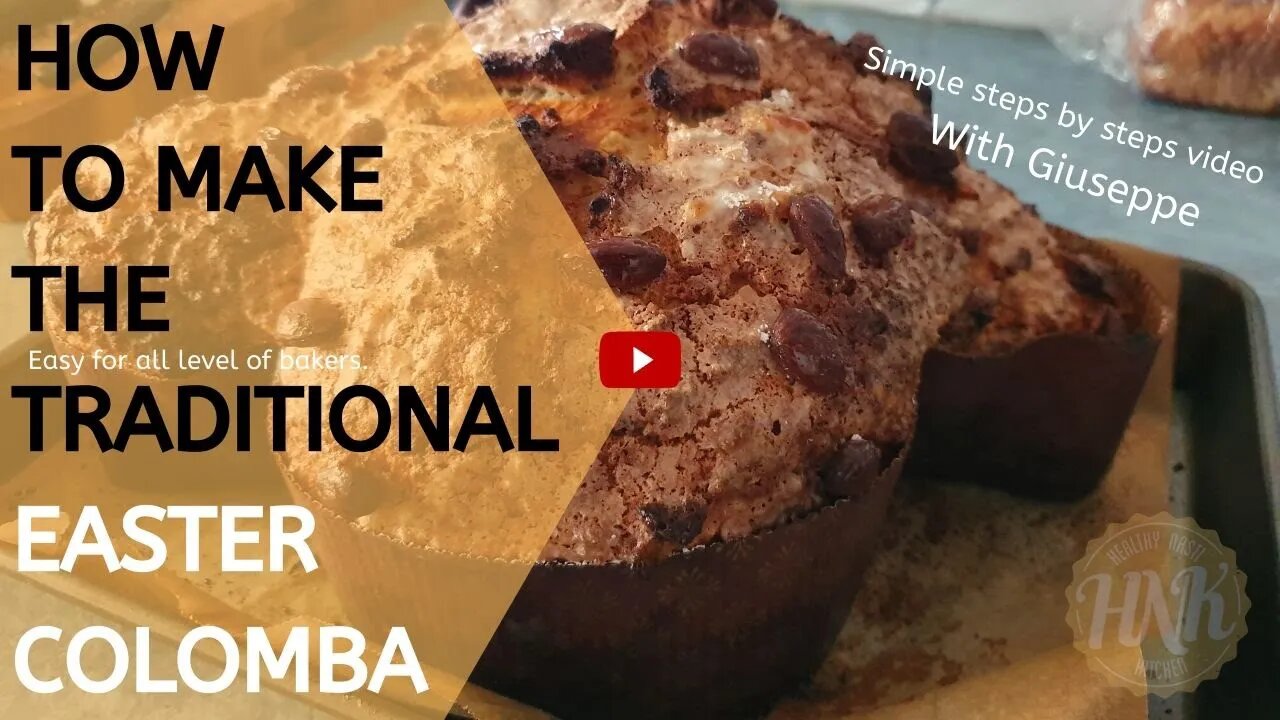 Colomba Italian Easter bread from healthy Nasti Kitchen.