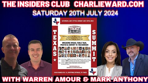 WARREN AMOUR & MARK ANTHONY JOINS CHARLIE WARD INSIDERS CLUB WITH PAUL BROOKER & DREW DEMI