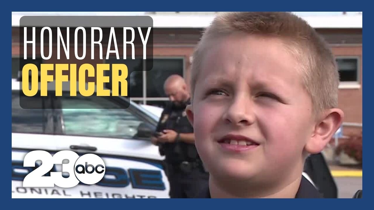 Police department in Virginia makes 10-year-old with life-threatening disease an honorary officer