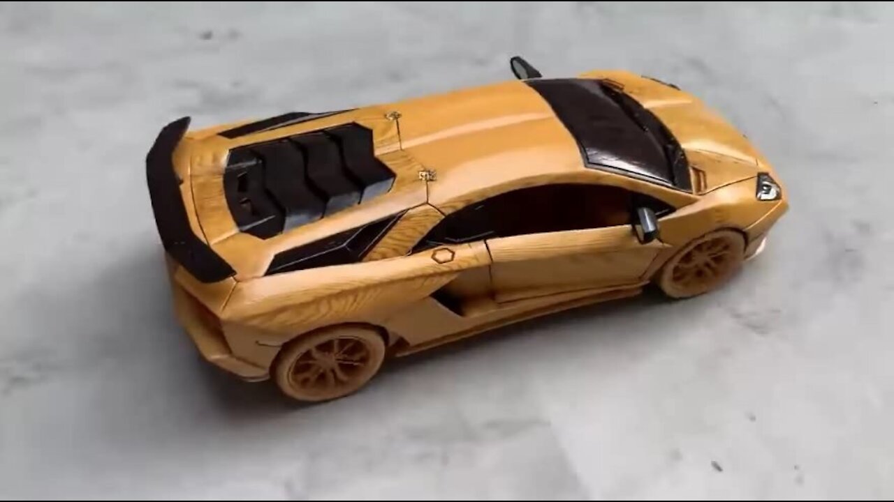 how to make lamborghini out of wood