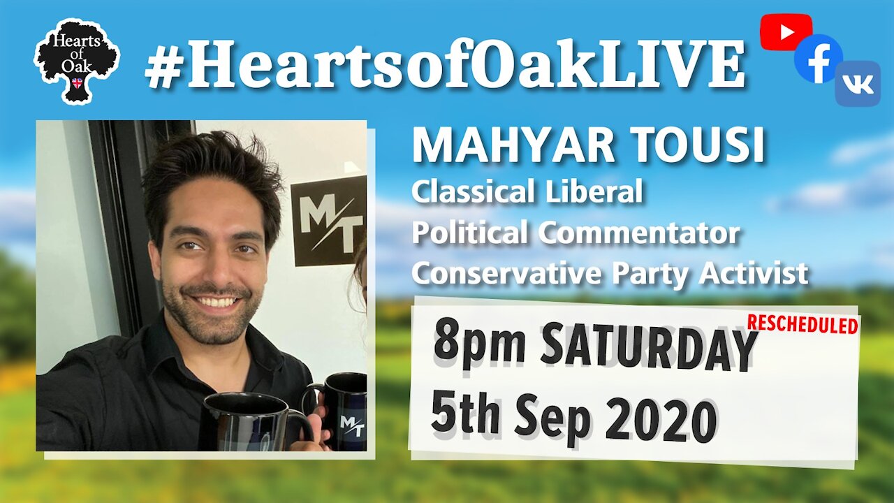 Livestream with Mahyar Tousi Conservative Political commentator 5.9.20