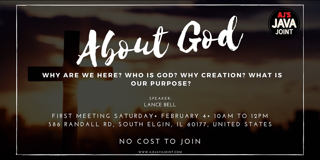 About God (Why are we here? Who is God? Why creation? What is our purpose?)