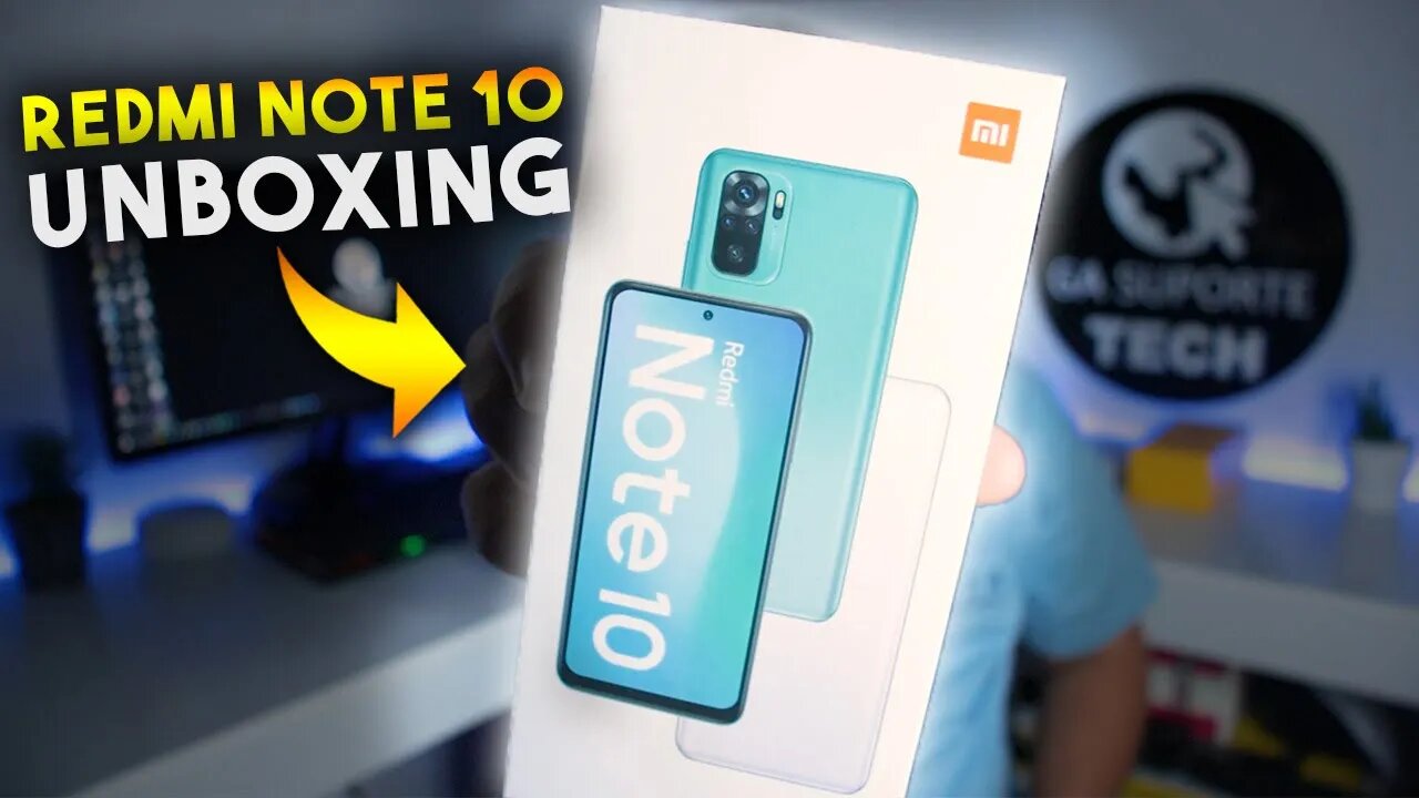 INCRÍVEL! Redmi Note 10 - Super TELA e DESEMPENHO! Unboxing e Impressões