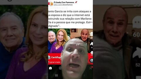 Ator Stênio Garcia se irrita com ataques a sua esposa Marilene