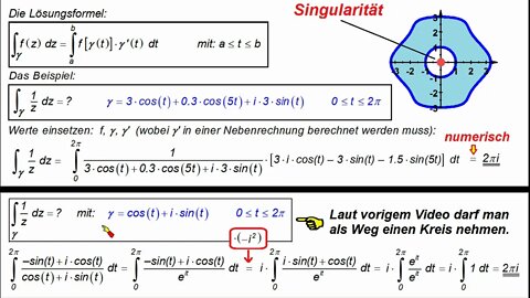 Funktionentheorie ►Integrale ► Geschlossener Weg ►Cauchy 2 (Beispiel )